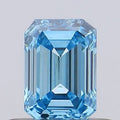 0.40ct Emerald Lab Grown Diamond (Colour Fancy Vivid Blue, Clarity VVS1, Uncertified)