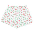 Piupiuchick Shorts Ecru W/ Red Flowers Allover