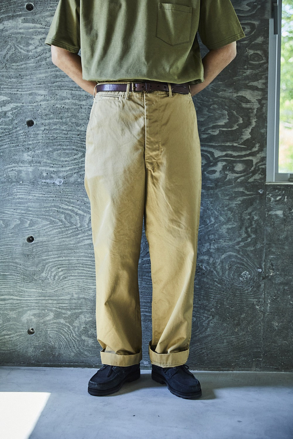 orSlow Vintage Fit Army Trousers - Dark Khaki