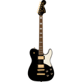 Squier 037-7026-506 LTD Paranormal Troublemaker Tele Deluxe, Gold Hardware, Black-Easy Music Center