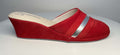 0706 Camoscio Rosso Suola Bufalo Ciabatte da camera Donna Original Milly Made in Italy - Foto N 1