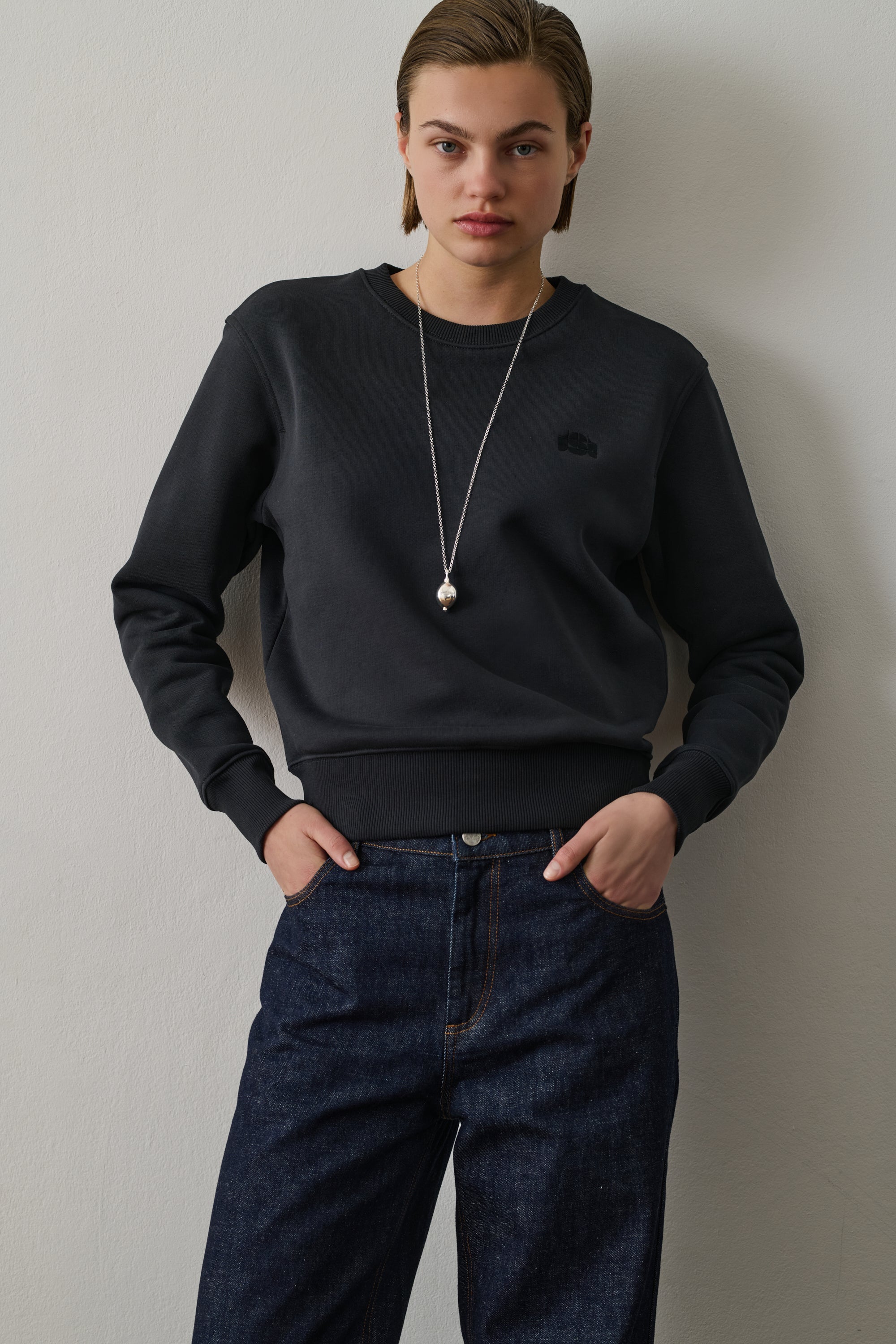 Sweatshirt Donatien - Dark Navy - Coton - Femme
