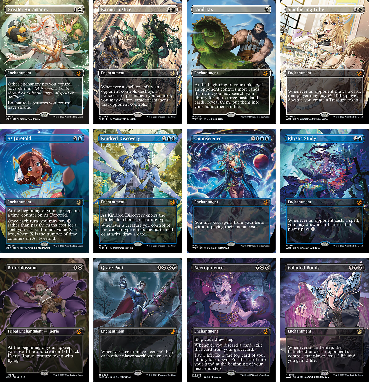 mtg wilds of eldraine card list All Wilds of Eldraine Anime Cards from Enchanting Tales