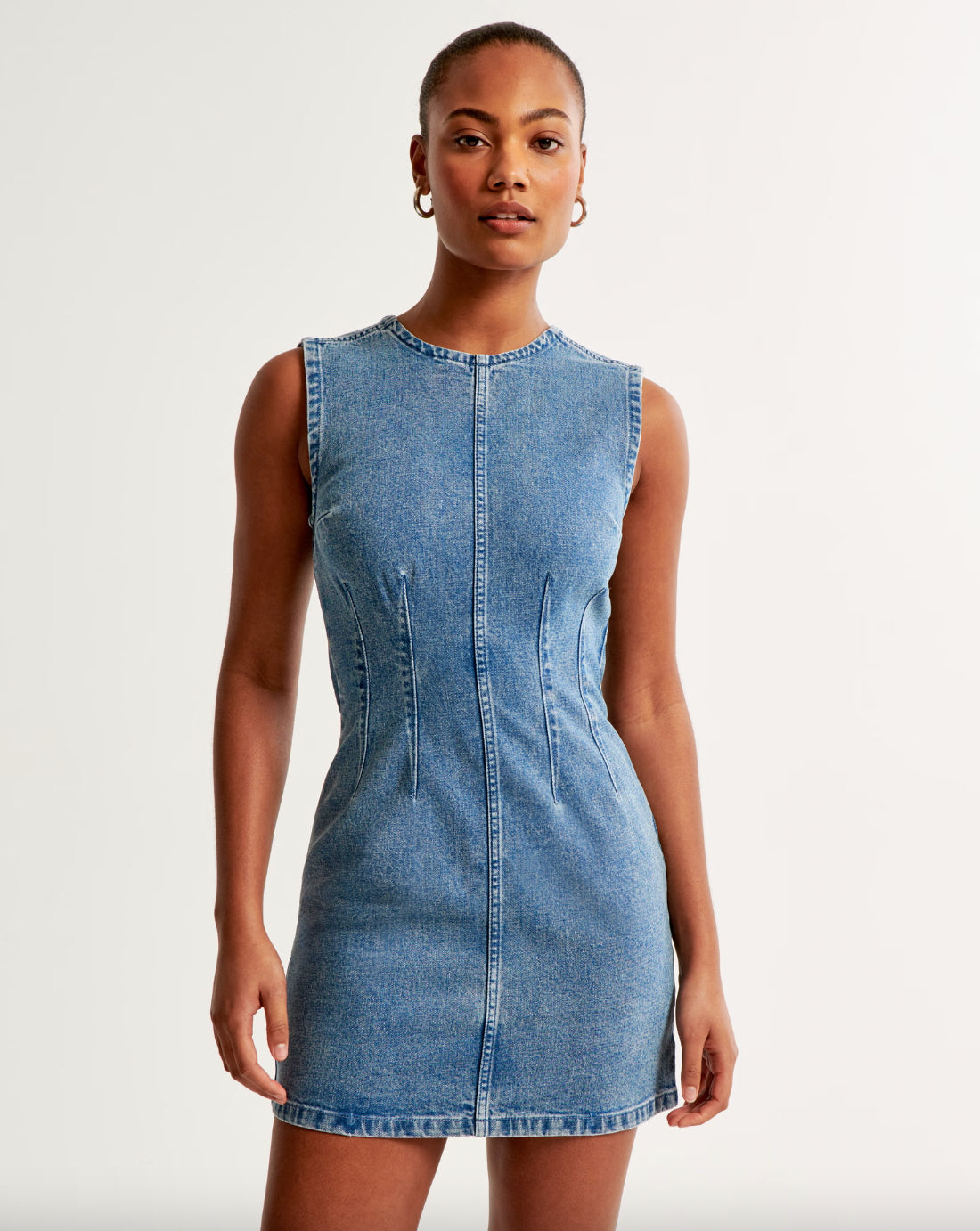 Abercrombie &amp; Fitch + Shell Denim Mini Dress