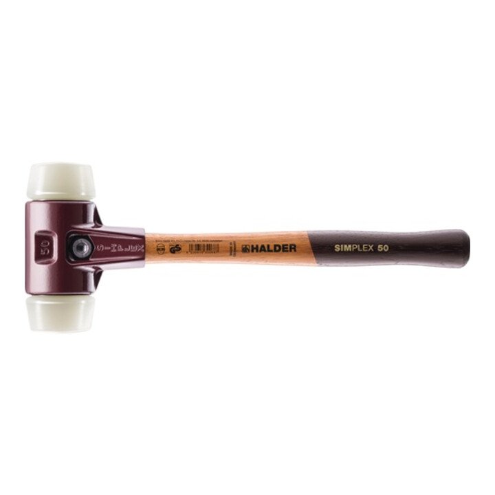 Mazo de cara blanda HALDER SIMPLEX Longitud 330 mm Cabeza Ø 40 mm ( 4000811667 )