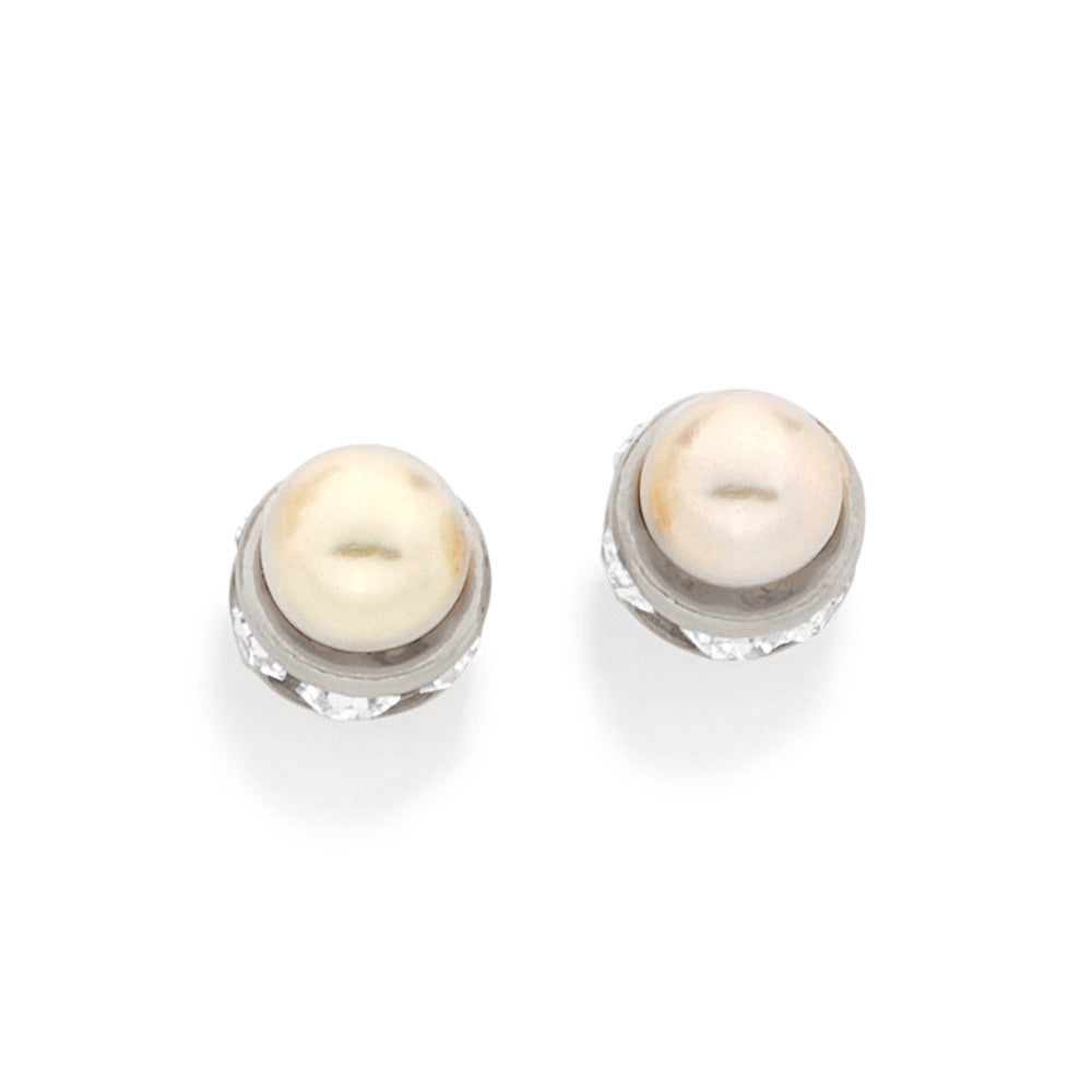 RHODIUM PLATED EARRING