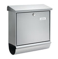 BURG-WÄCHTER Briefkasten Comfort-Set 39130 Ni Höhe 440 mm Breite 380 mm Tiefe 148 mm ( 3000290126 )