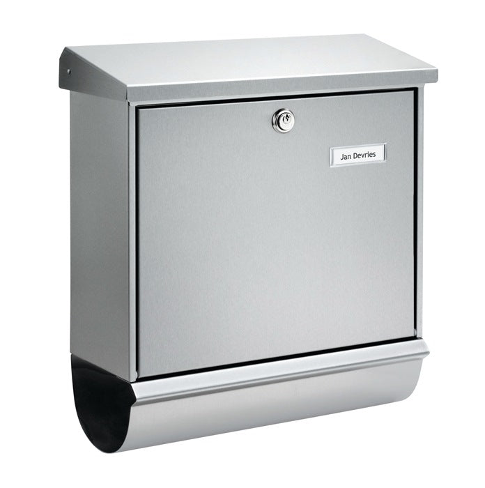 BURG-WÄCHTER Briefkasten Comfort-Set 39130 Ni Höhe 440 mm Breite 380 mm Tiefe 148 mm ( 3000290126 )