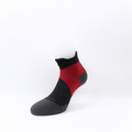 MediSports Performance Ankle Socks (20-30 mmHg) - Black/Red - MediSportsUSA