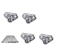 4PC Stainless Steel Trailer Rope Hooks Strap Tie Down Large Lacking Lashing Hook