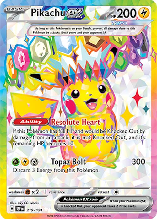 Pikachu ex #219 Prices | Pokemon Surging Sparks