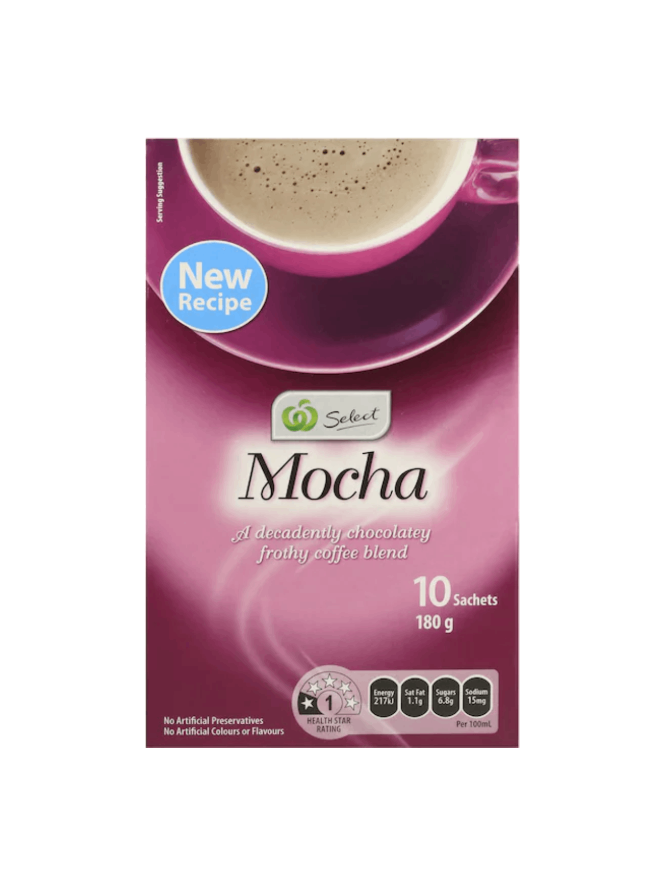 WOOLWORTHS STICK MOCHA 10PK