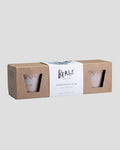 Bergs potter Copenhagen pots and saucers - set of 3 with gift box