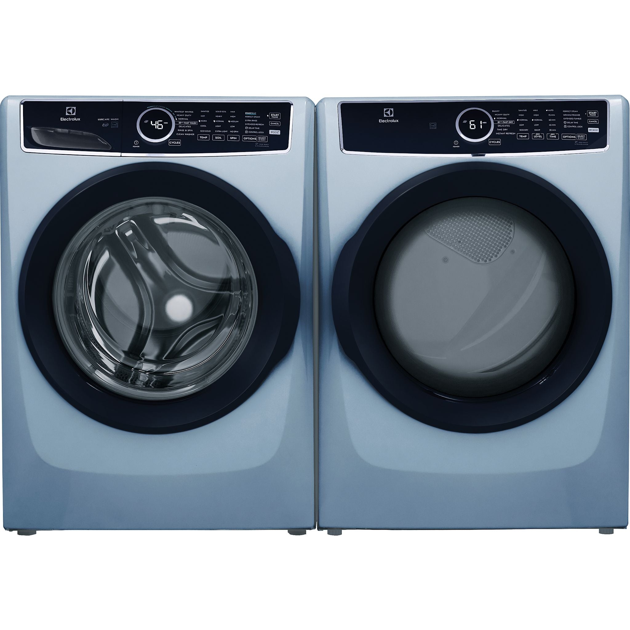 Electrolux Front Load Pair (ELFW7437AG-ELFE743CAG) - Glacier Blue