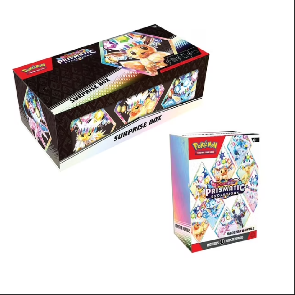 Pokemon: Prismatic Evolutions Sam's Club Bundle [1 Bundle + 1 Surprise Box]