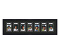 Card Frame Display - 7 Openings for SGC Graded Slabs – Black