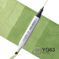 COPIC Classic Coloured Marker Pen - (YG-63) Pea Green, For Art & Crafts, Colouring, Graphics, Highlighter, Design, Anime, Professional & Beginners, Art Supplies & Colouring Books