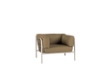 Linda lage fauteuil camel (incl - AW kussens safari) - Max & Luuk
