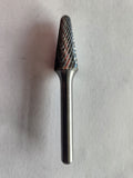 SL61228 – 12mm Ball-Nose Cone Burr, 6mm Shank  Double Cut for Steel & Stainless