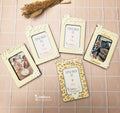 Polaroïd photo personnalisé arrondi bois - magnet