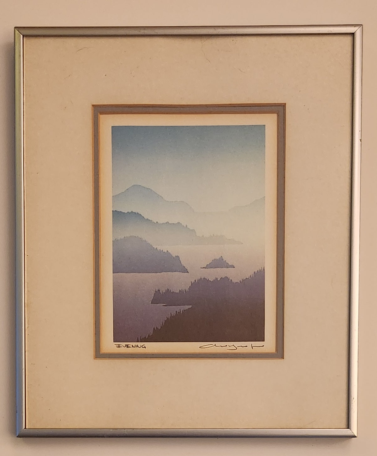 Peter and Traudl Markgraf "Evening" 10 3/4" x 12 1/8" Framed Art Print