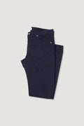 PANTALONE, 5 TASCHE, TWILL COTONE STRETCH UNITO, TINTO CAPO - Navy blue