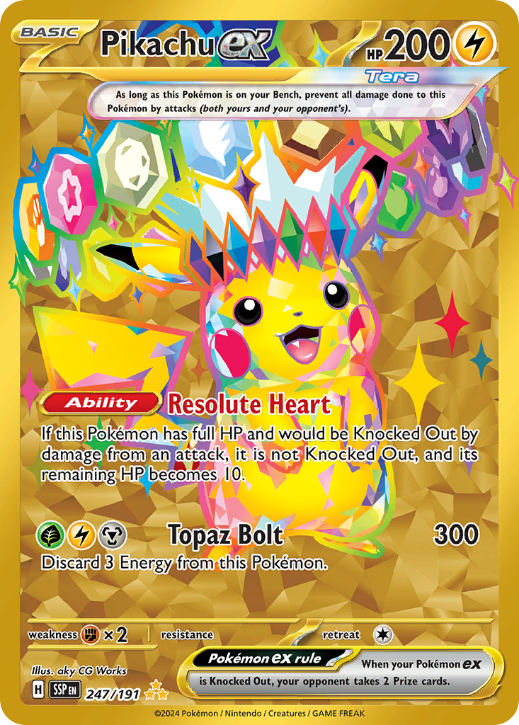 Pikachu ex - Surging Sparks #247 Price & Value ($92.73)