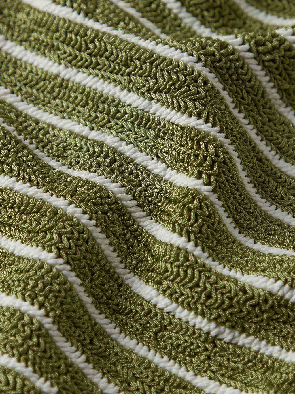 Xandra Bikini - Metallic Moss/White Stripe