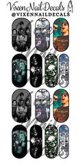 Avenged Seven - Rock Band Waterslide Nail Decals - Nail Wraps - Nail Designs - Nail Art