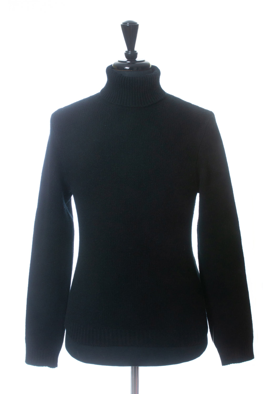 Valentino Noir Black Cashmere Roll Neck Sweater