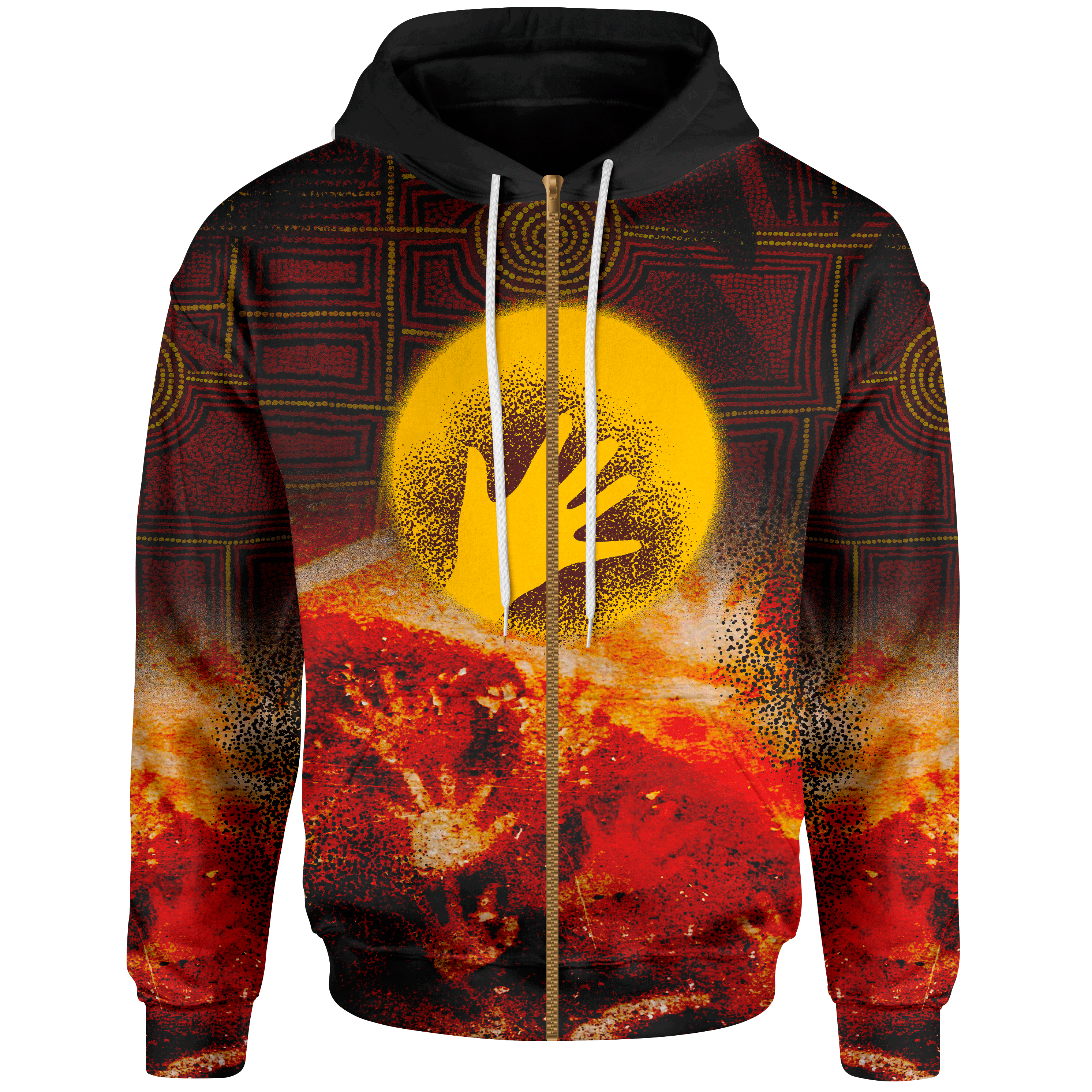 aboriginal-zip-up-hoodie-indigenous-flag-hand-art