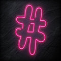 "#Hashtag" LED Neonschild - NEONEVERGLOW