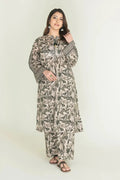 2PC Stitched Printed Lawn Shirt & Trouser | RTW-KST-3848 Printed KHAS STORES