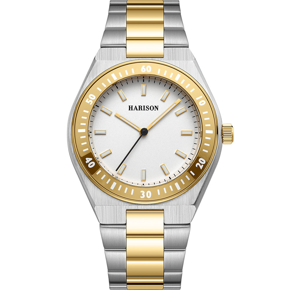 Harison Ares XM573-4 42mm Two-Tone Stainless Steel Watch