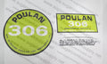 Poulan 306 decal set