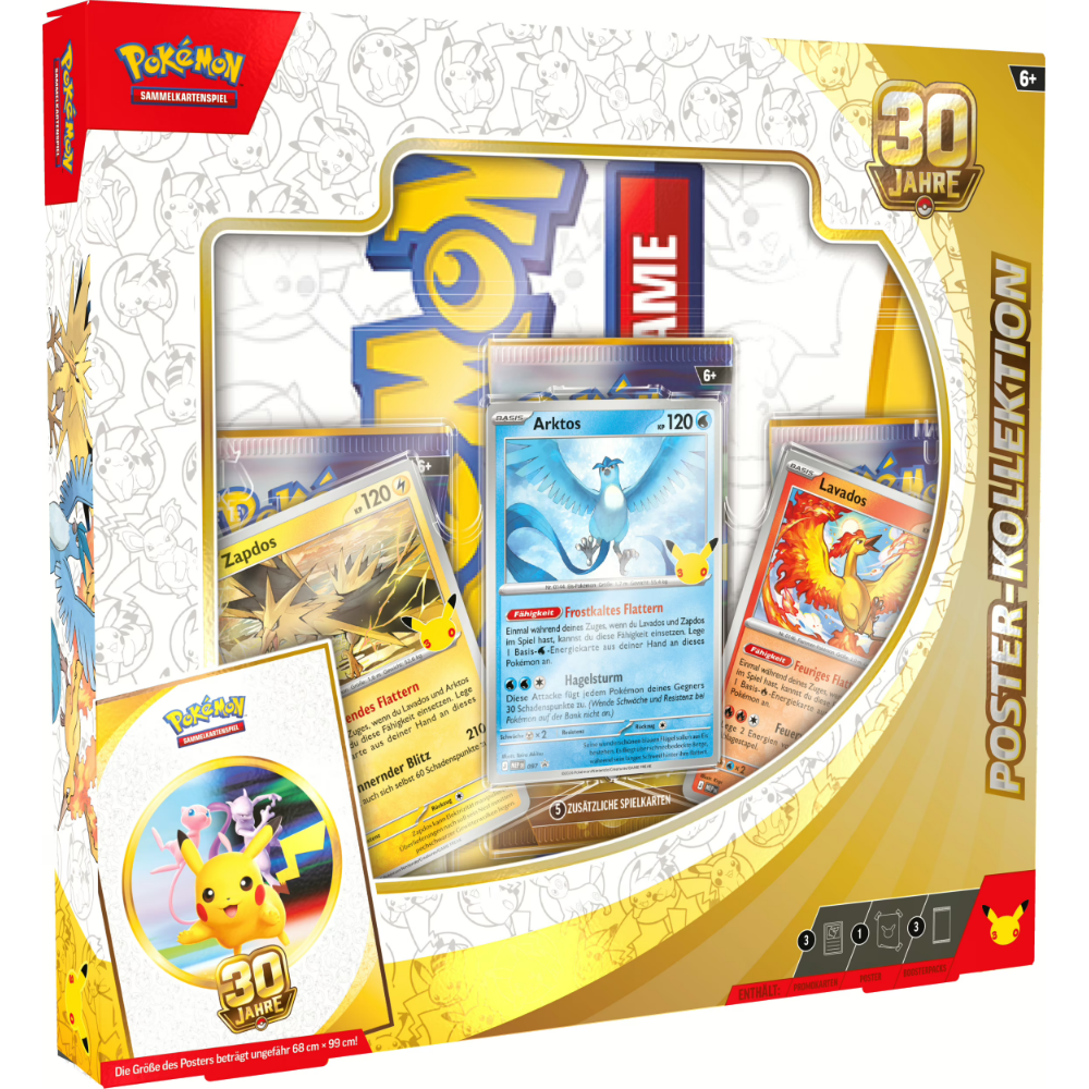 Pokémon Sammelkartenspiel - Pokémon 30 Jahre Poster Kollektion (Deutsch)