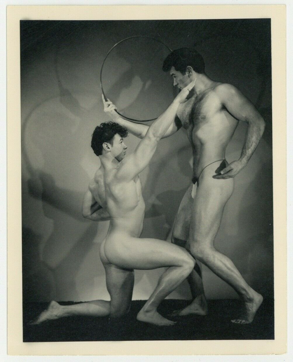 Nude Beefcake Men 1950 Bruce of LA Gay Male Physique Hunks Greco Handsome 7760