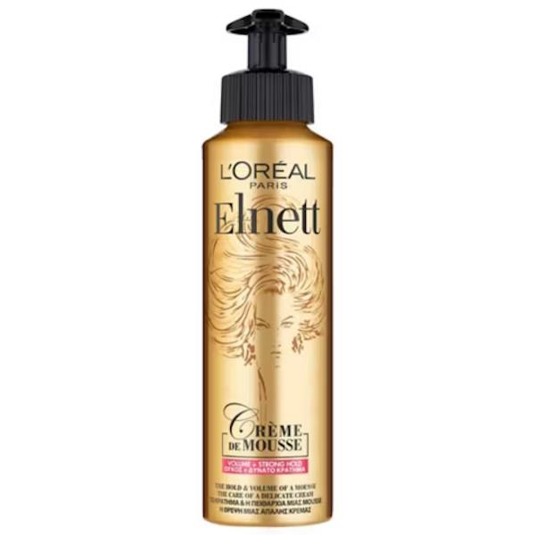 (LT) L'Oreal Elnett Satin Creme De Mousse Volume + Strong Hold 200ml (Case of 6)