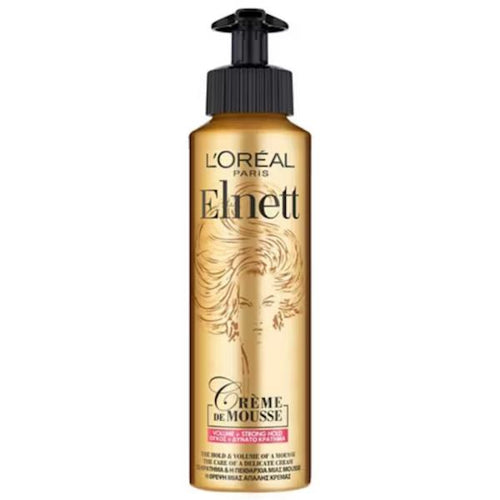 (LT) L'Oreal Elnett Satin Creme De Mousse Volume + Strong Hold 200ml (Case of 6)