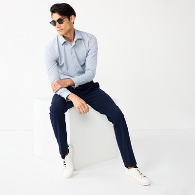 Men's Apt. 9® Performance Slim-Fit Wrinkle Free Dress Shirt
