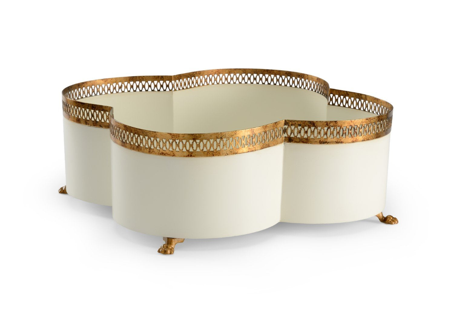 Tracery Cachepot - Cream
