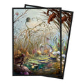 Bloomburrow Season Lands: Plains Summer Deck Protector Sleeves (100ct) White for Magic: The Gathering Front | Ultra PRO International