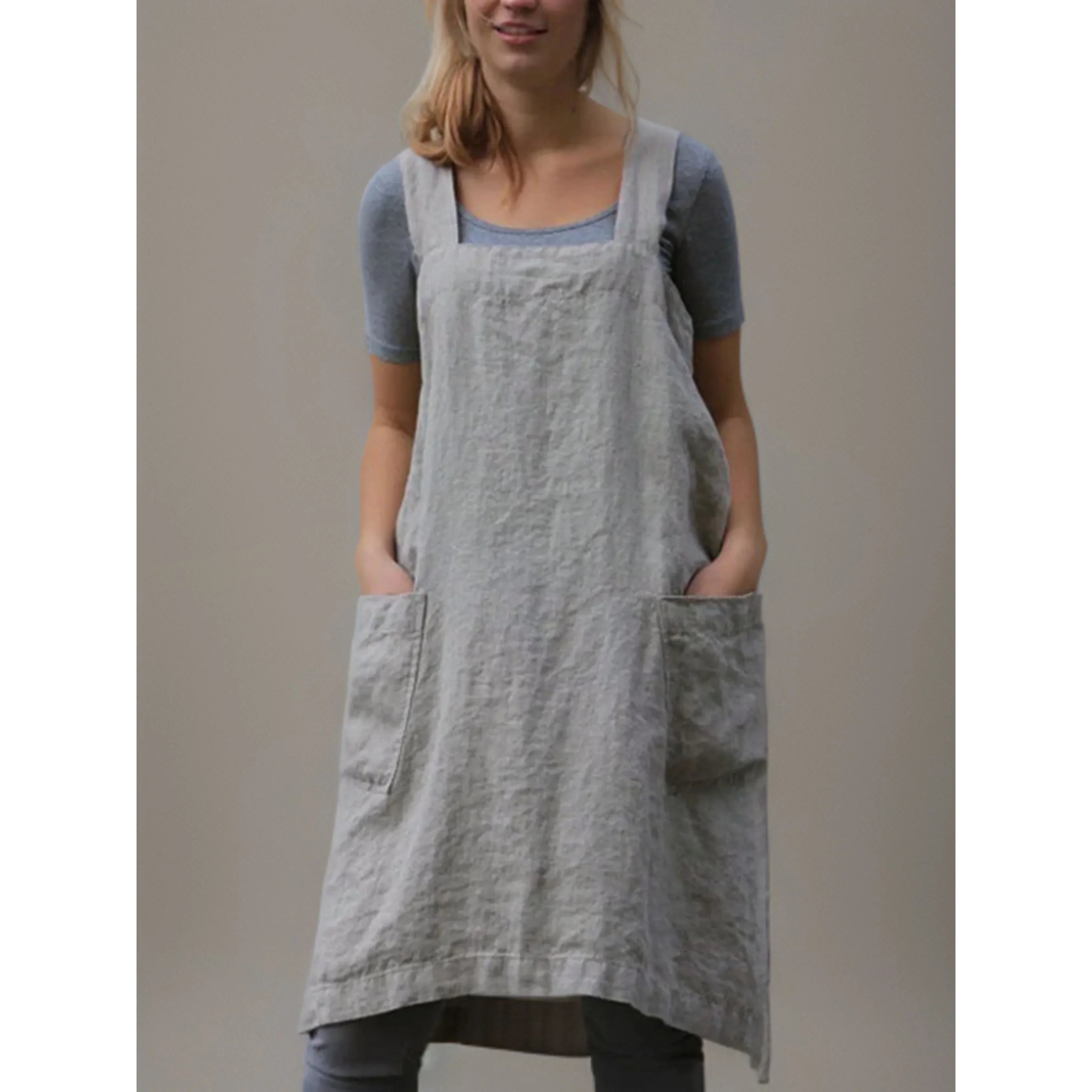 Robe de Cuisine Féminine avec Poches Utiles - luxestyle