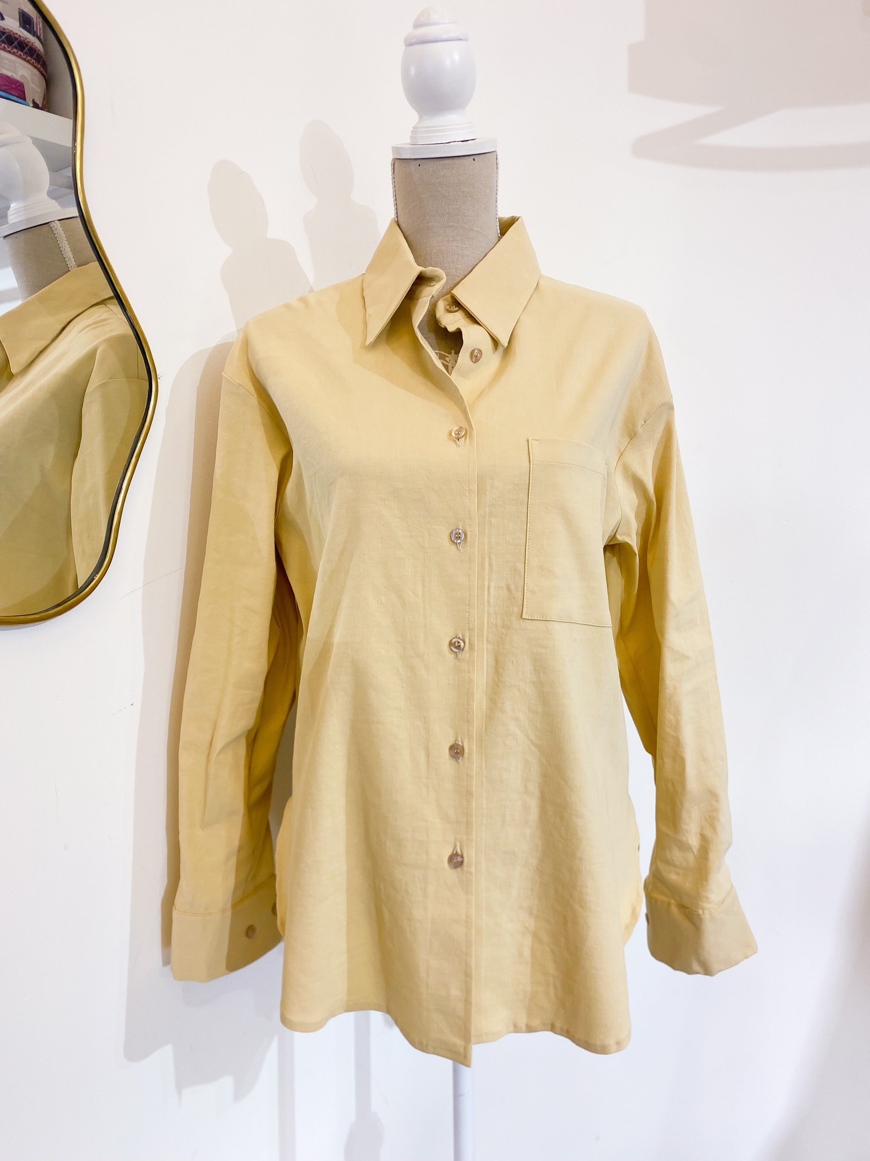 Camicia over burro lino