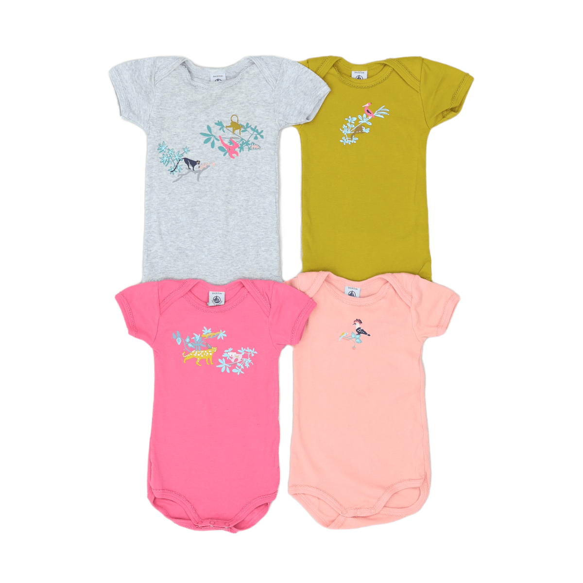 PETIT BATEAU - ENSEMBLE BODY - MULTICOLORE - 6 MOIS