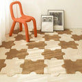Yickyue Ins Style Puzzle Square Carpet Push Bedroom Room Tile Non-slip Mat for Living Room Rugs 30*40CM 49*66CM DIY