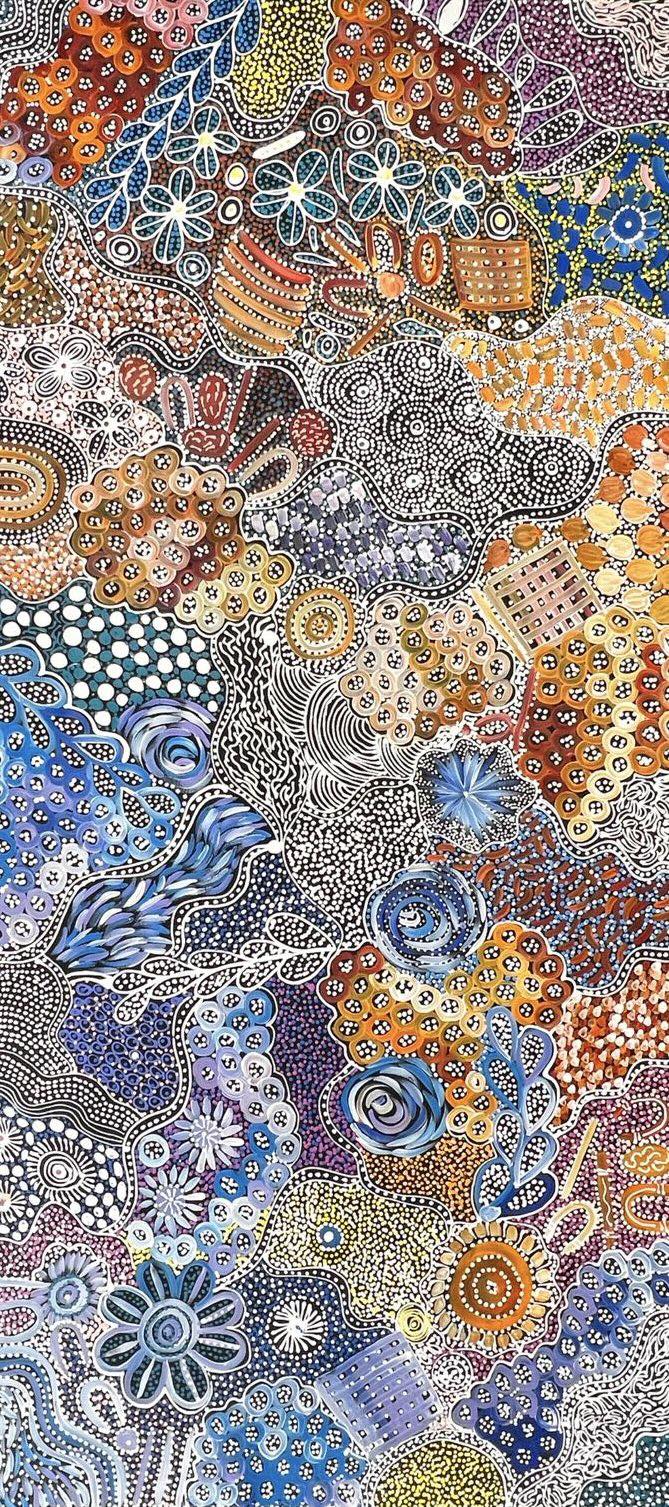 "My Country" by Katrina Bird - view 7, 197cm x 93cm - Aboriginal art