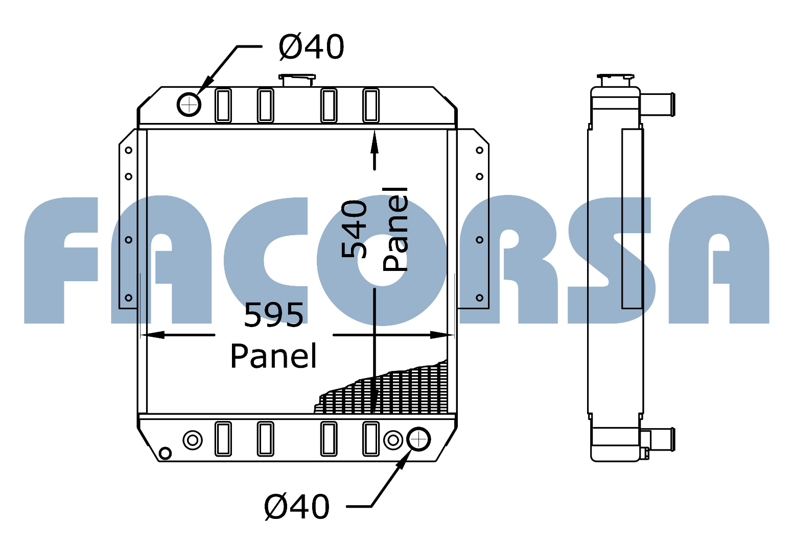 SAMPI (AUTOELEV.)-RADIADORES-RA EUROLIFT AUTOELEVADOR _ ISUZU A6BG1 Q -  CONSULTAR STOCK