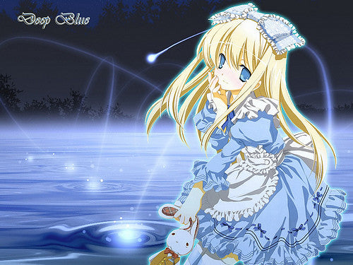 Anime girl whose in Blue | Anime girl wearing a blue dress w…