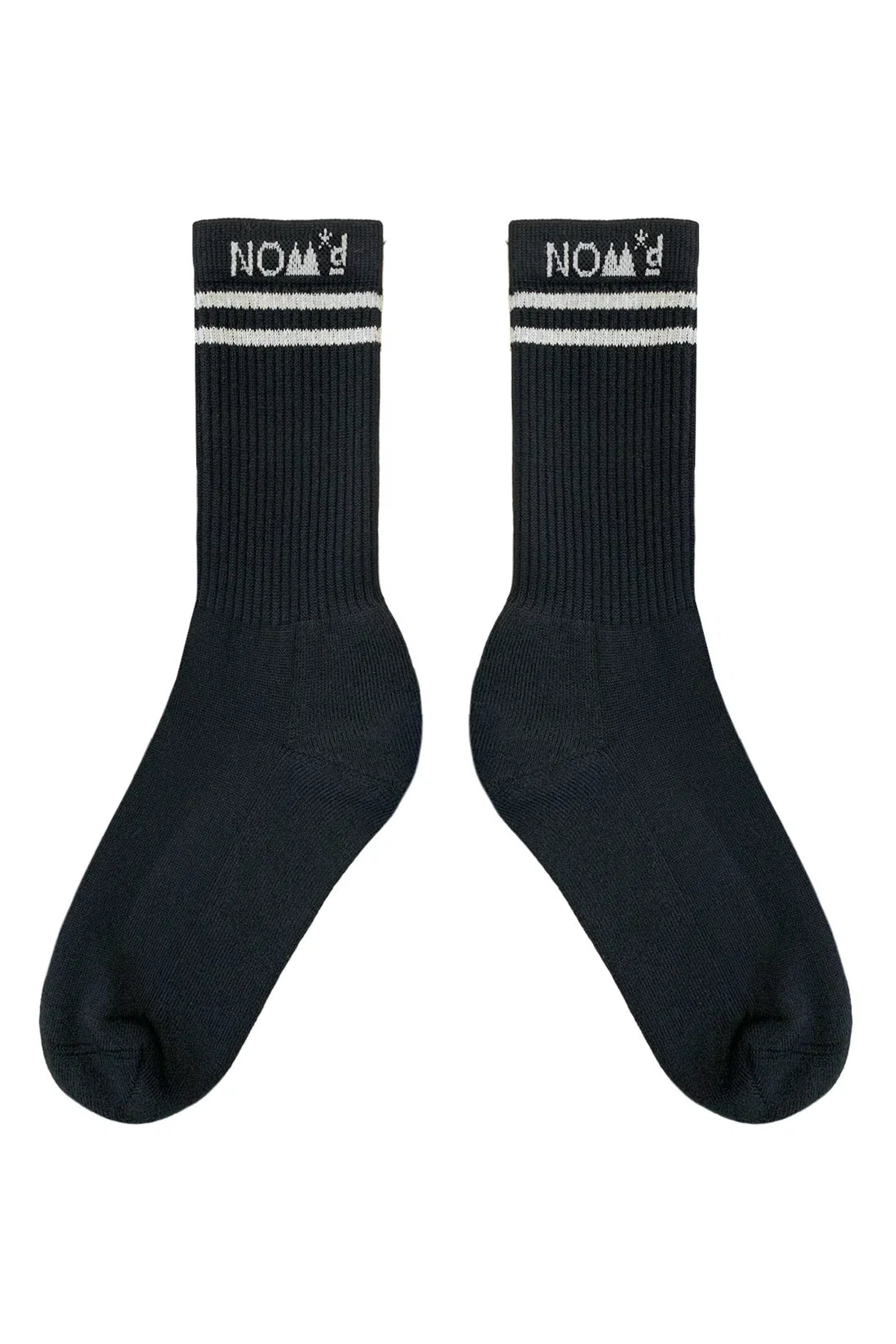 Nom D - Stripe Socks Black/White